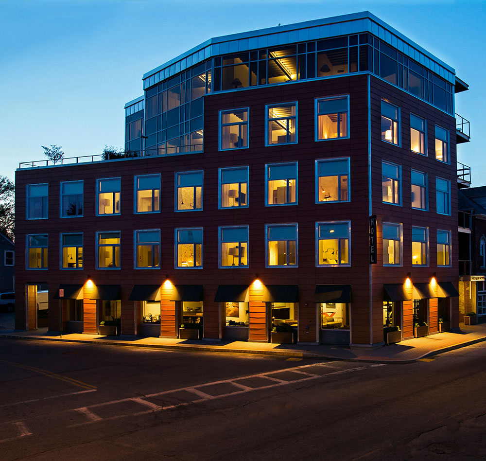 250 main hotel at night