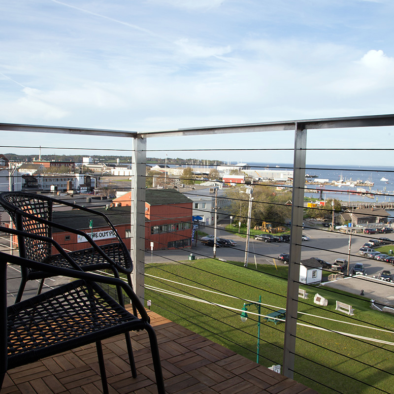view from balcony